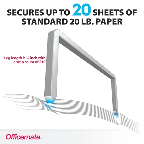 Officemate Standard Staples, 5 Boxes General Purpose Staple, Kit