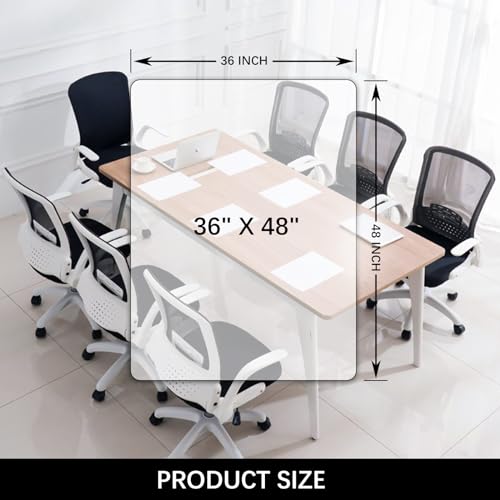 Minimalist Kuyal Clear Chair mat for Hard Floors 36 x 48 Kit