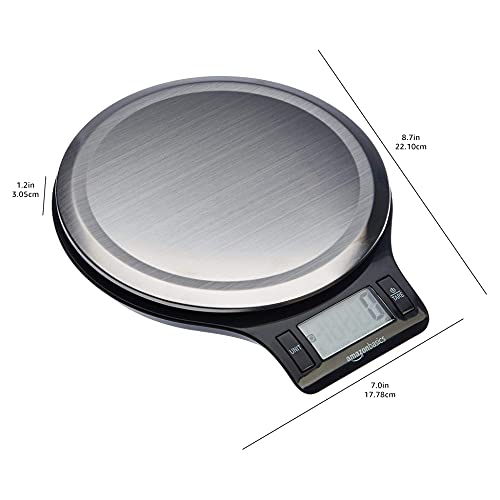 Smart Home Basics Digital Kitchen Scale with LCD Display, Tare Set