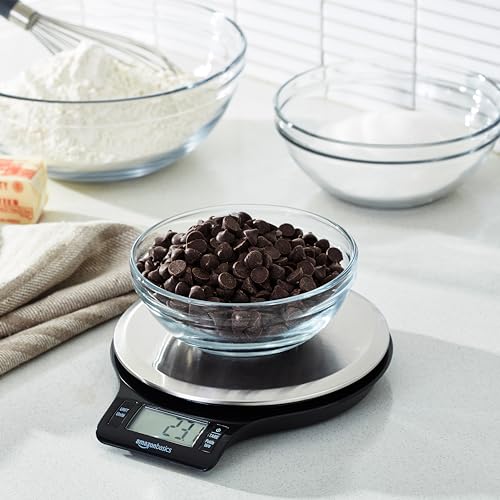 Smart Home Basics Digital Kitchen Scale with LCD Display, Tare Set
