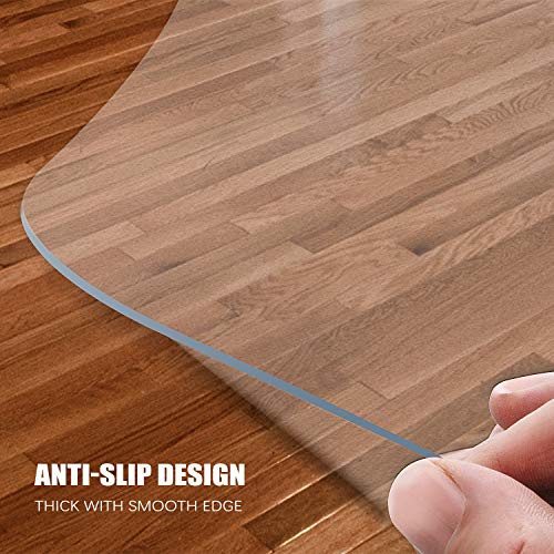 Minimalist Kuyal Clear Chair mat for Hard Floors 36 x 48 Kit
