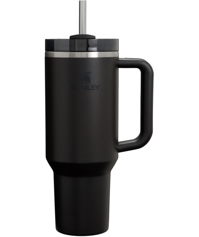 Car-Cup Friendly The Quencher H2.0 Flowstate Tumbler  | Stanley Create D332L - 40oz Large Capacity Car-Cup Friendly Quencher - Black 2.0