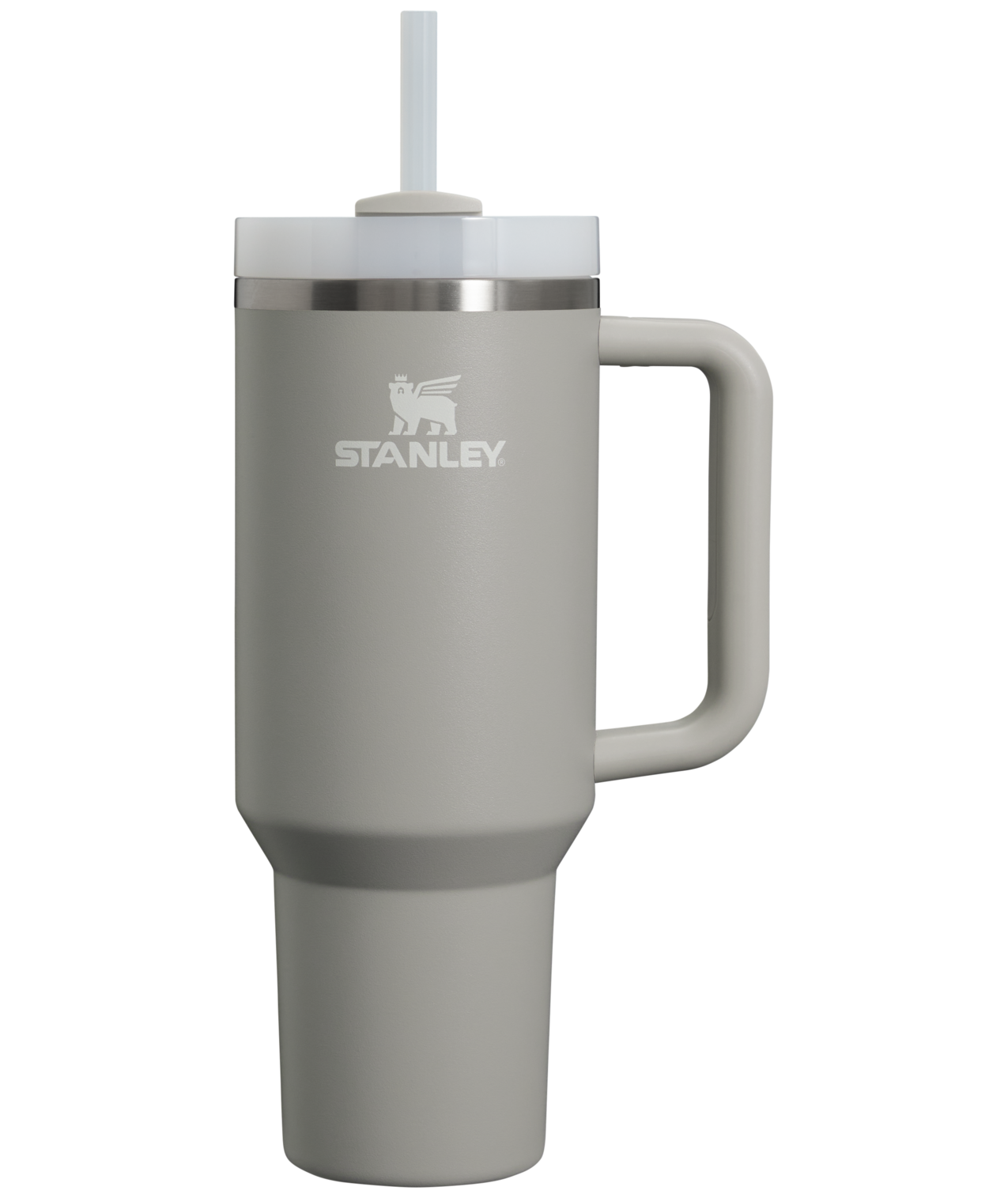 Car-Cup Friendly The Quencher H2.0 Flowstate Tumbler  | Stanley Create D332L - 40oz Large Capacity Car-Cup Friendly Quencher - Ash