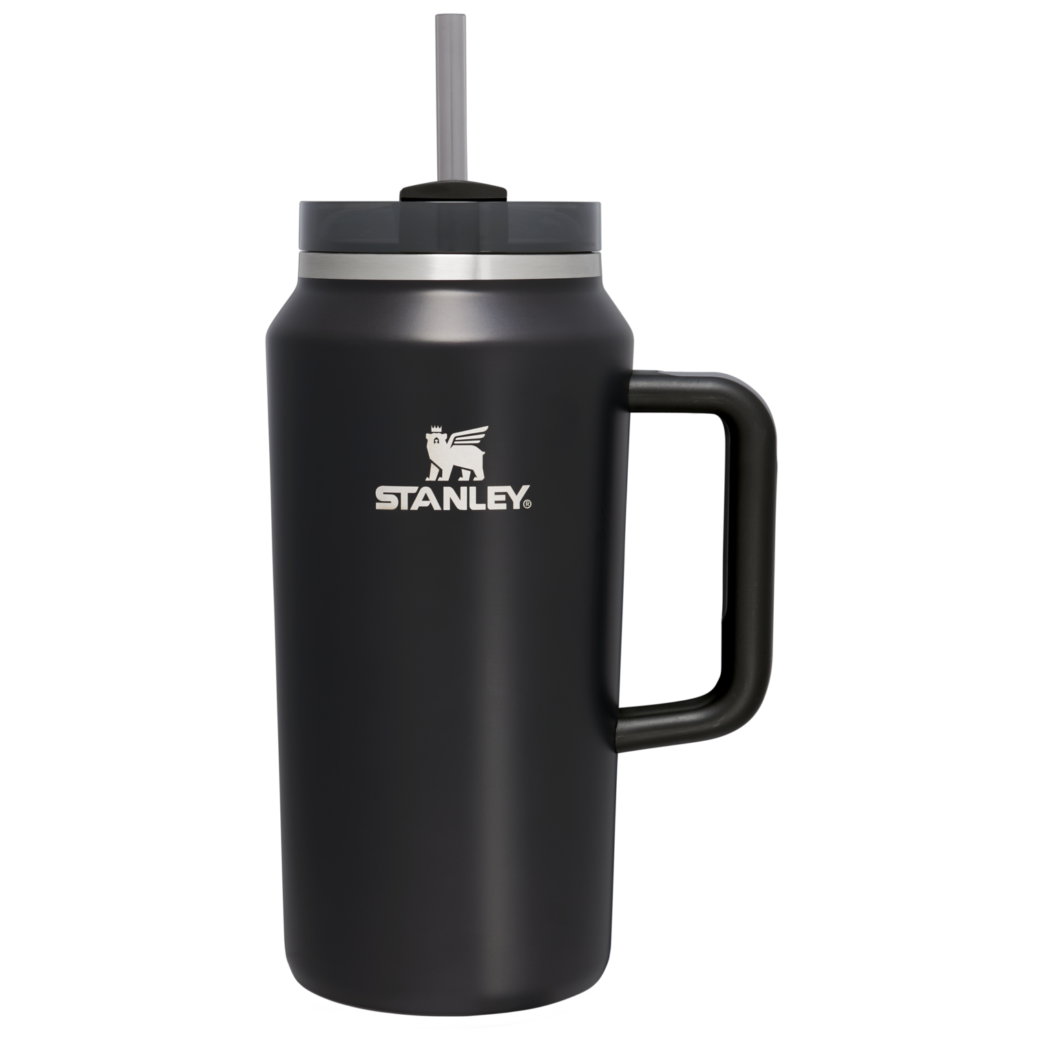 Insulated Travel The Quencher H2.0 Flowstate Tumbler D033Q - Double-Wall Vacuum Insulated Travel Tumbler with Straw - Black Glow