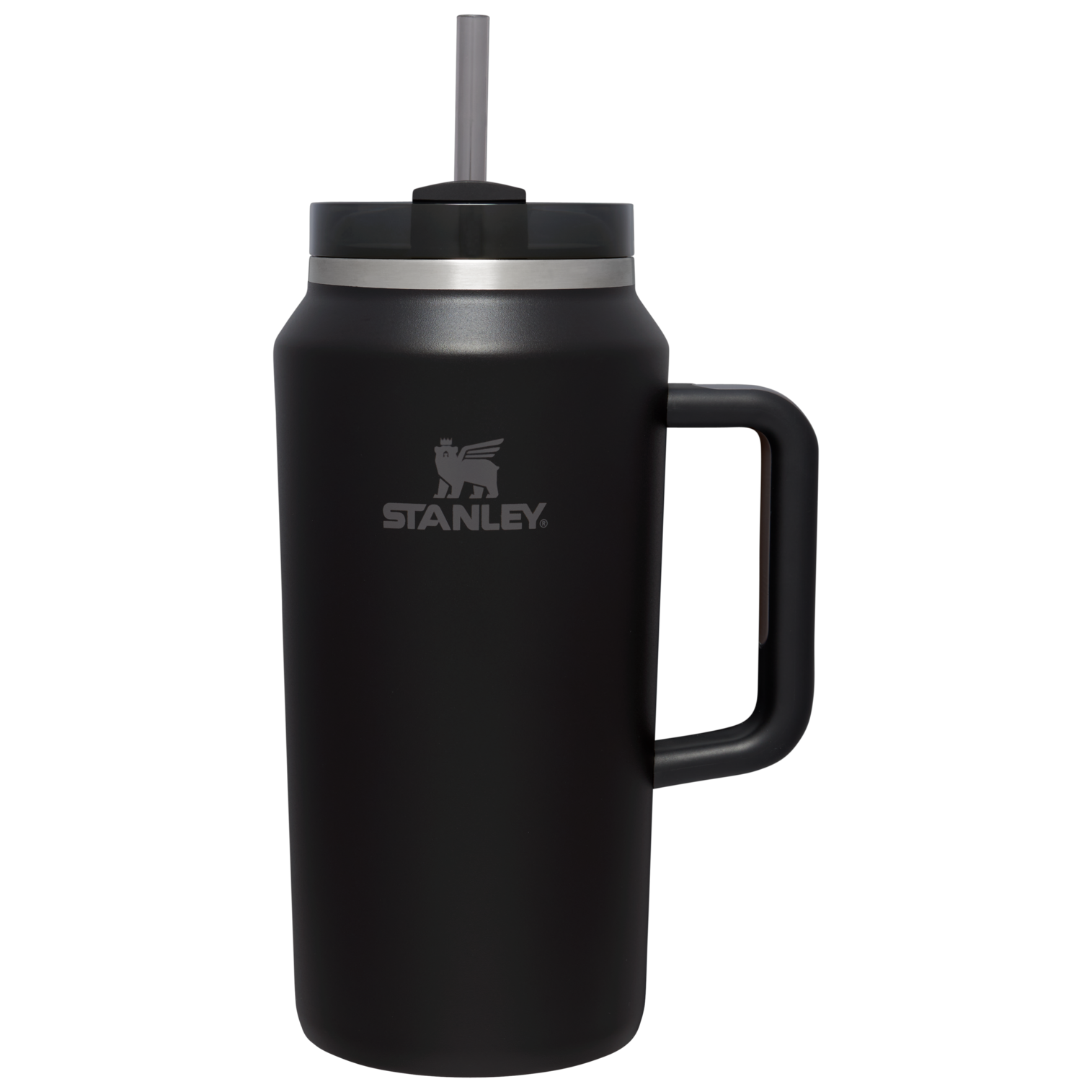 Insulated Travel The Quencher H2.0 Flowstate Tumbler D033Q - Double-Wall Vacuum Insulated Travel Tumbler with Straw - Black
