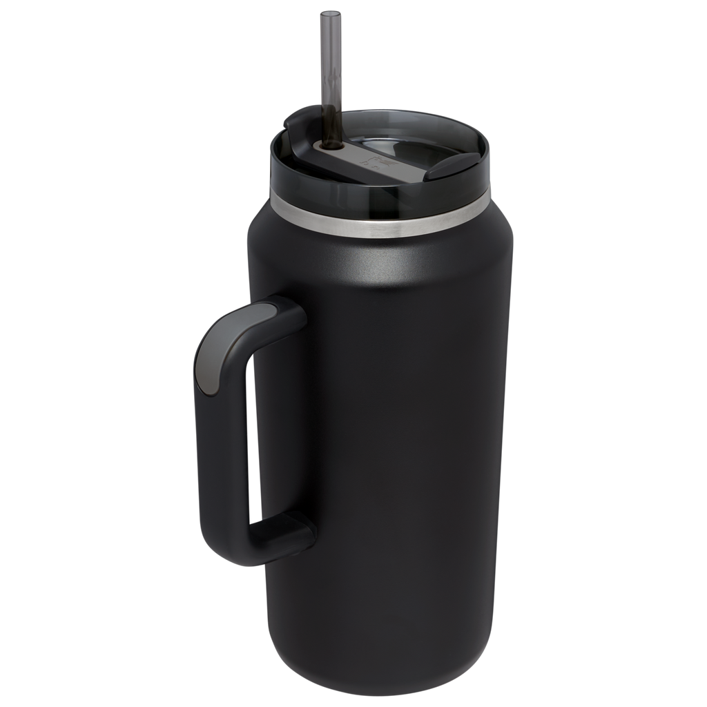 Insulated Travel The Quencher H2.0 Flowstate Tumbler D033Q - Double-Wall Vacuum Insulated Travel Tumbler with Straw Detail