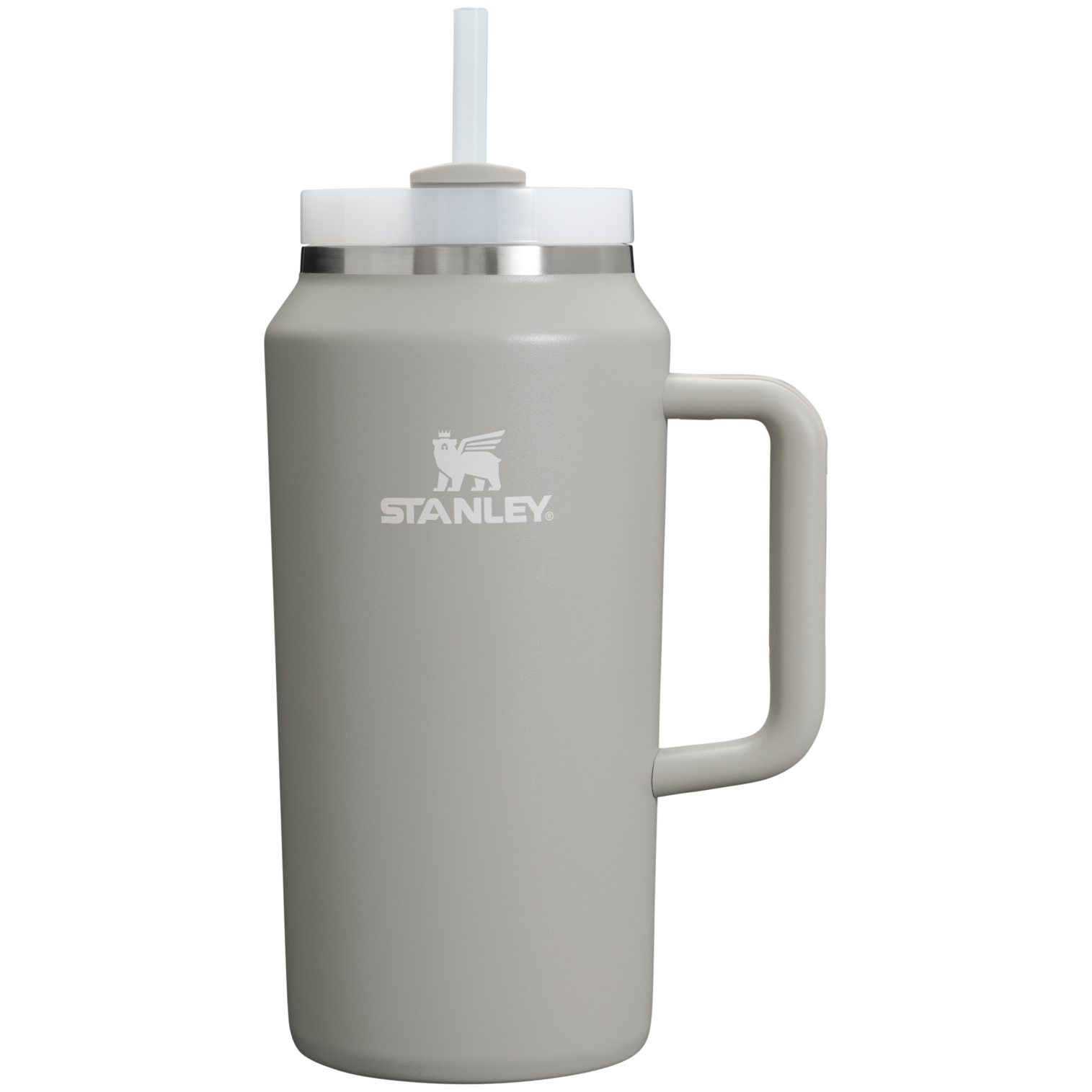 Insulated Travel The Quencher H2.0 Flowstate Tumbler D033Q - Double-Wall Vacuum Insulated Travel Tumbler with Straw - Ash