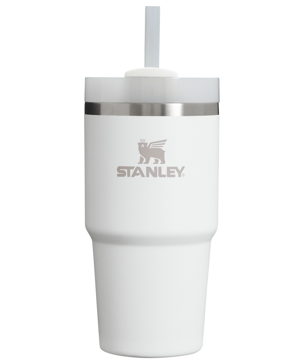 Double-Wall Vacuum The Quencher H2.0 Flowstate Tumbler | Stanley Create D330L - FlowState 3-Position Lid Insulated Travel Mug - Frost