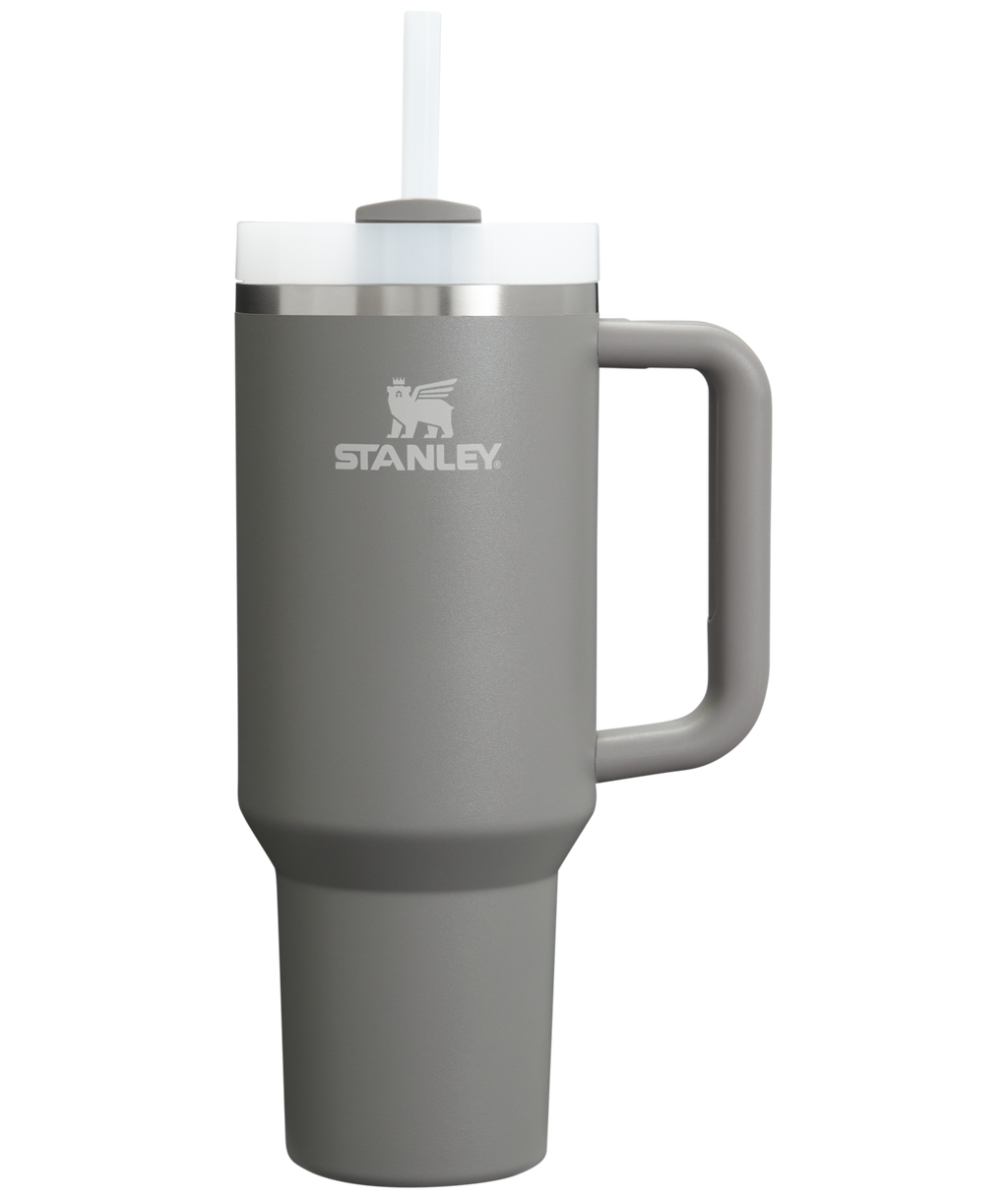 Car-Cup Friendly The Quencher H2.0 Flowstate Tumbler  | Stanley Create D332L - 40oz Large Capacity Car-Cup Friendly Quencher - Stone