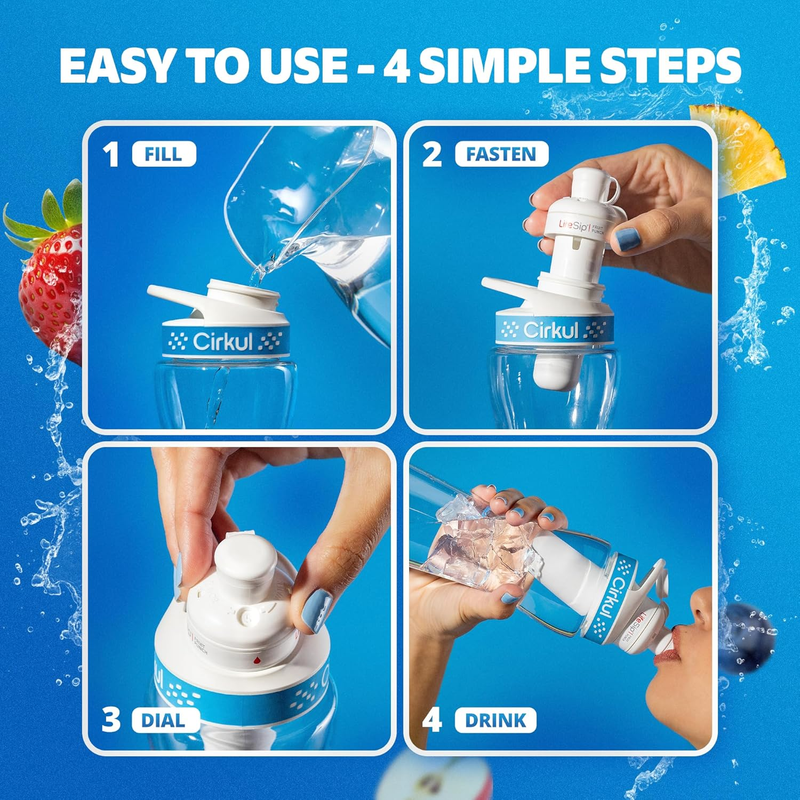Sugar-Free GoSip 6-Pack Variety Pack CB6Q - Electrolyte Hydration Enhanced Taste Cartridges Detail