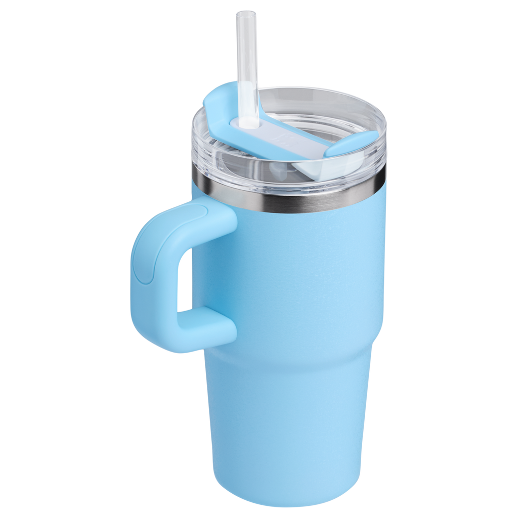 Large Capacity The Quencher H2.O Flowstate Tumbler | Stanley Create D274S - Double-Wall Vacuum Insulated Travel Tumbler with Straw Detail
