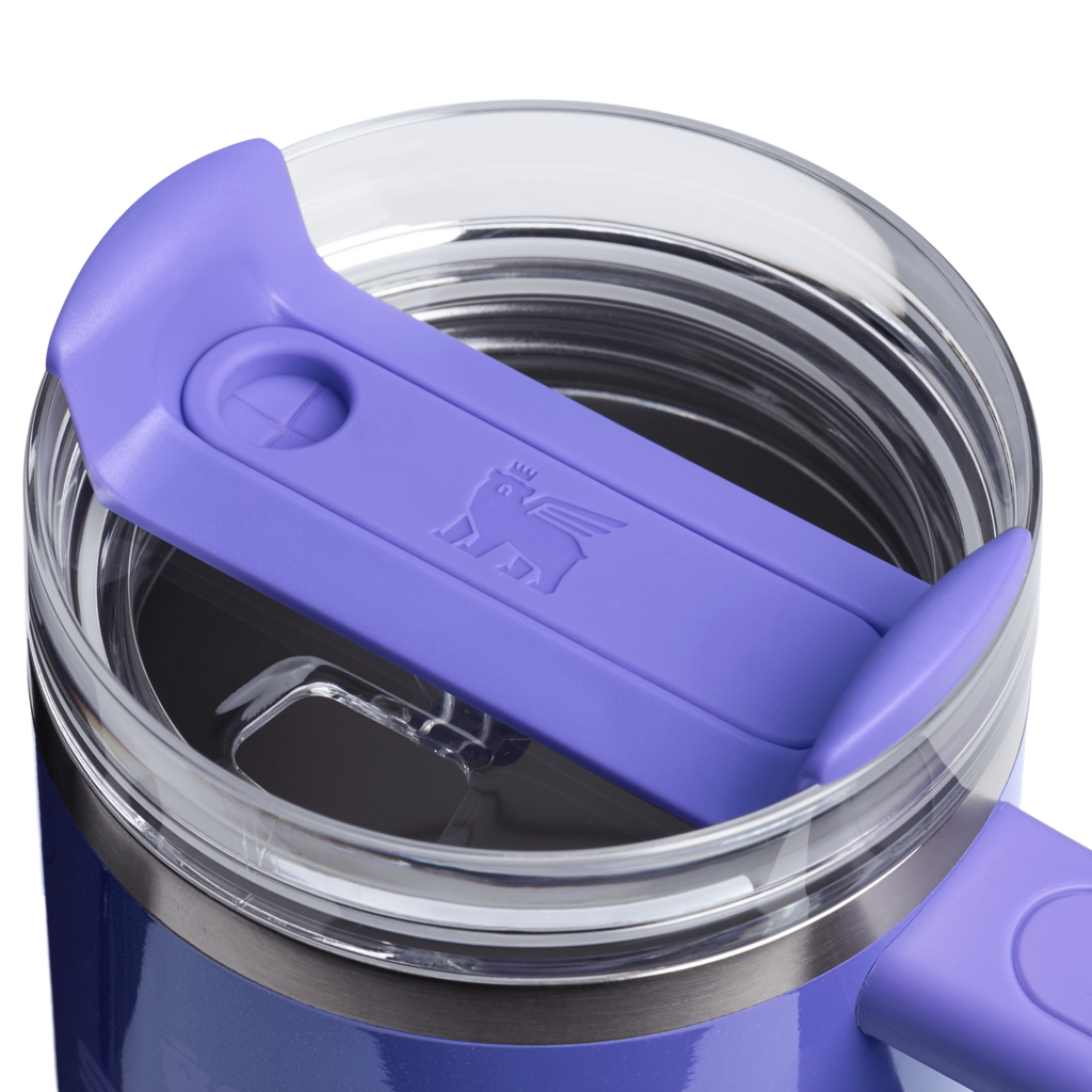 Large Capacity The Quencher H2.O Flowstate Tumbler | Stanley Create D274S - Double-Wall Vacuum Insulated Travel Tumbler with Straw Detail