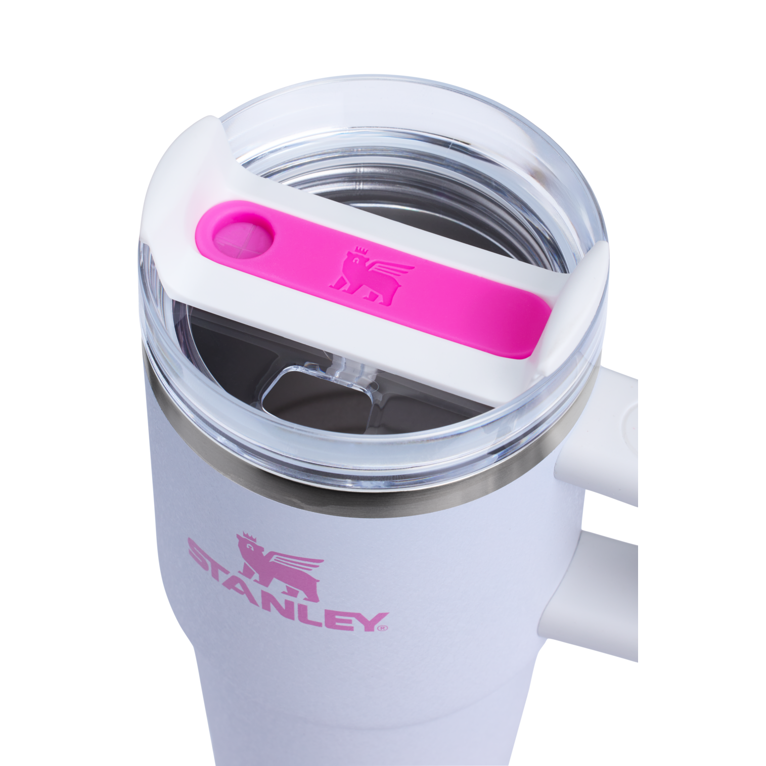 Large Capacity The Quencher H2.O Flowstate Tumbler | Stanley Create D274S - Double-Wall Vacuum Insulated Travel Tumbler with Straw Detail