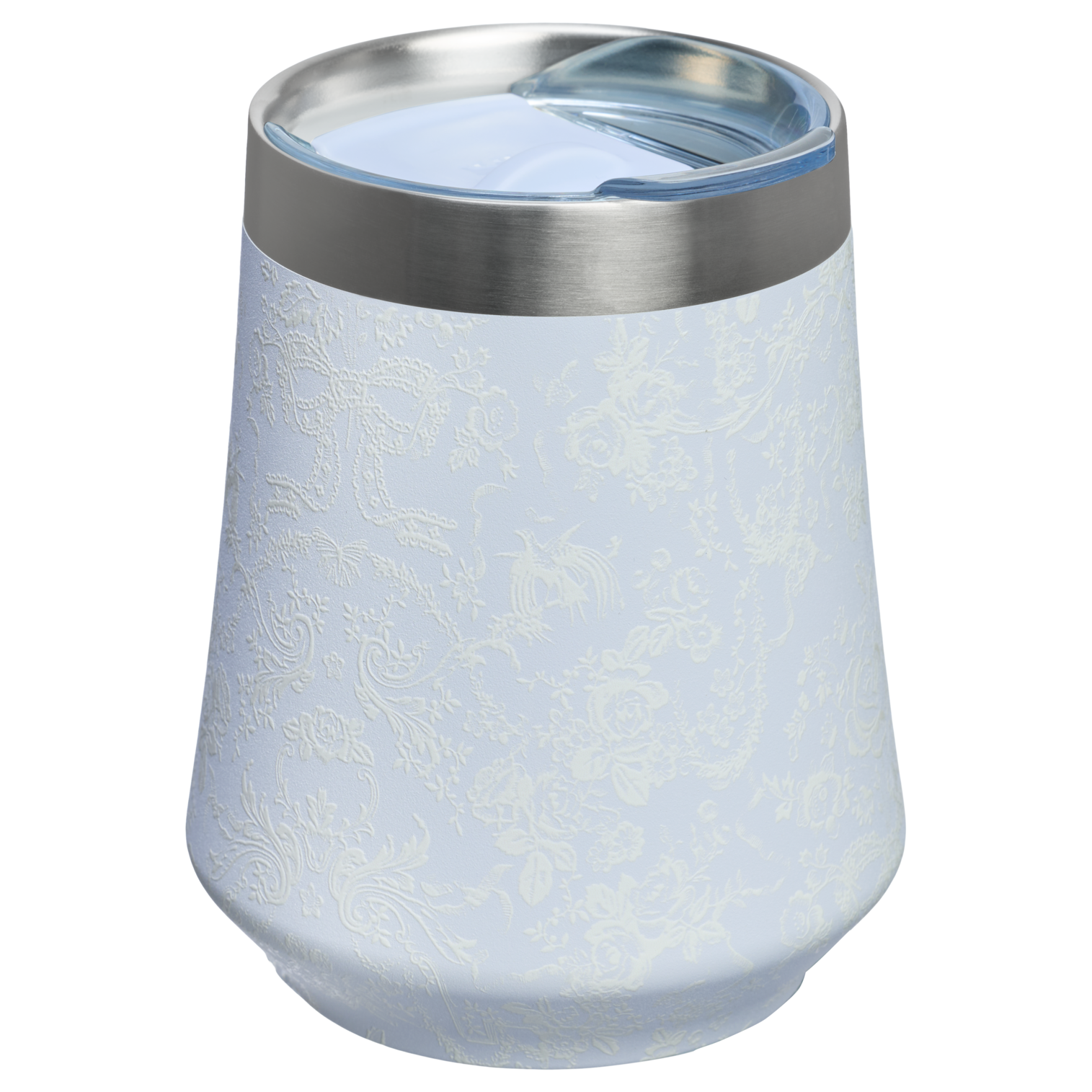 Flavor-Preserving Stanley 1913 x LoveShackFancy Holiday Reserve Wine Tumbler D367F - Elegant Stemless Vacuum Insulated Wine Tumbler Detail