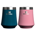 Elegant Stemless The Reserve Wine Tumbler | 2-pack D175D - Shatterproof Flavor-Preserving Cocktail Tumbler with Lid - Ponderosa Gloss/Port Shimmer