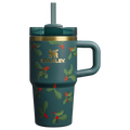 Insulated Travel The Cheers & Cheer Quencher H2.O Flowstate Tumbler D192J - 40oz Large Capacity Car-Cup Friendly Quencher - Holiday Botanical