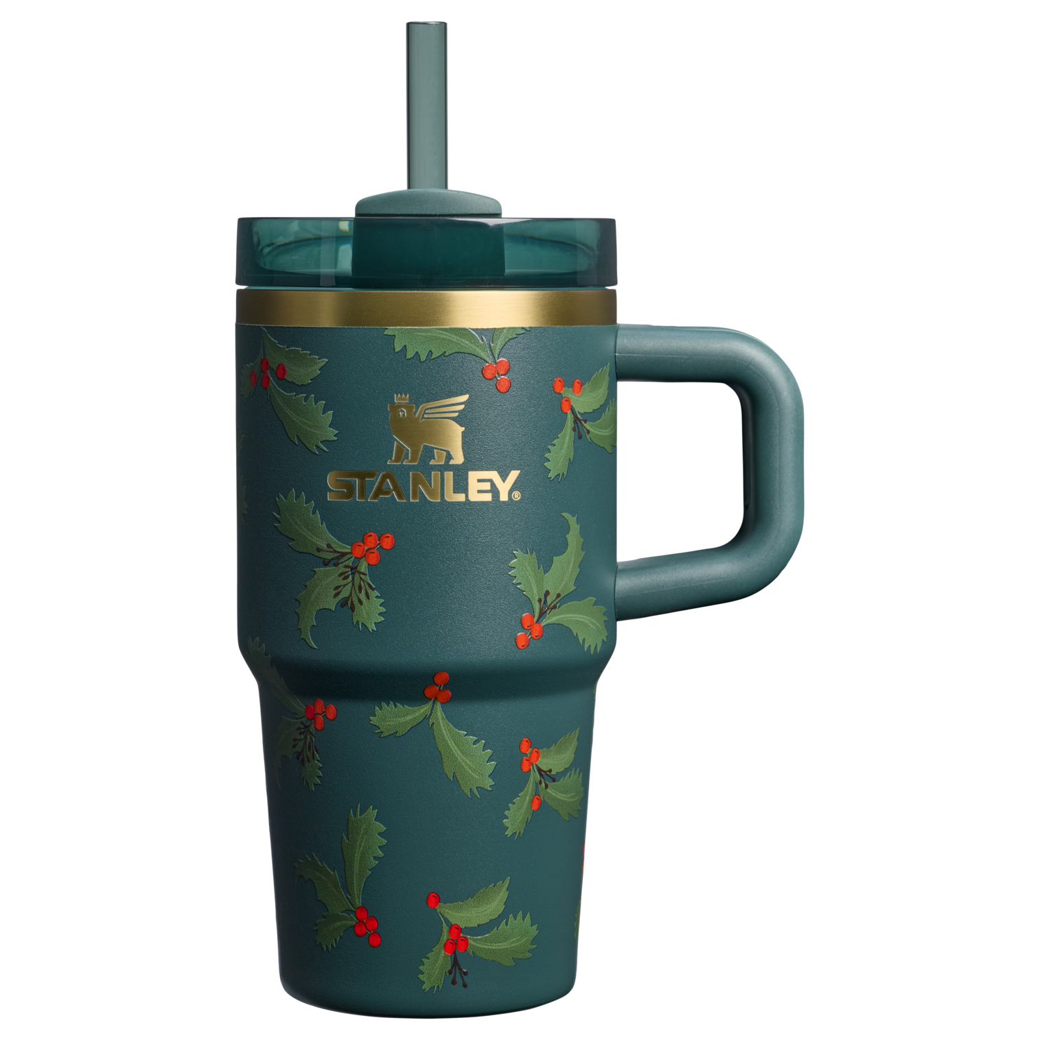 Insulated Travel The Cheers & Cheer Quencher H2.O Flowstate Tumbler D192J - 40oz Large Capacity Car-Cup Friendly Quencher - Holiday Botanical