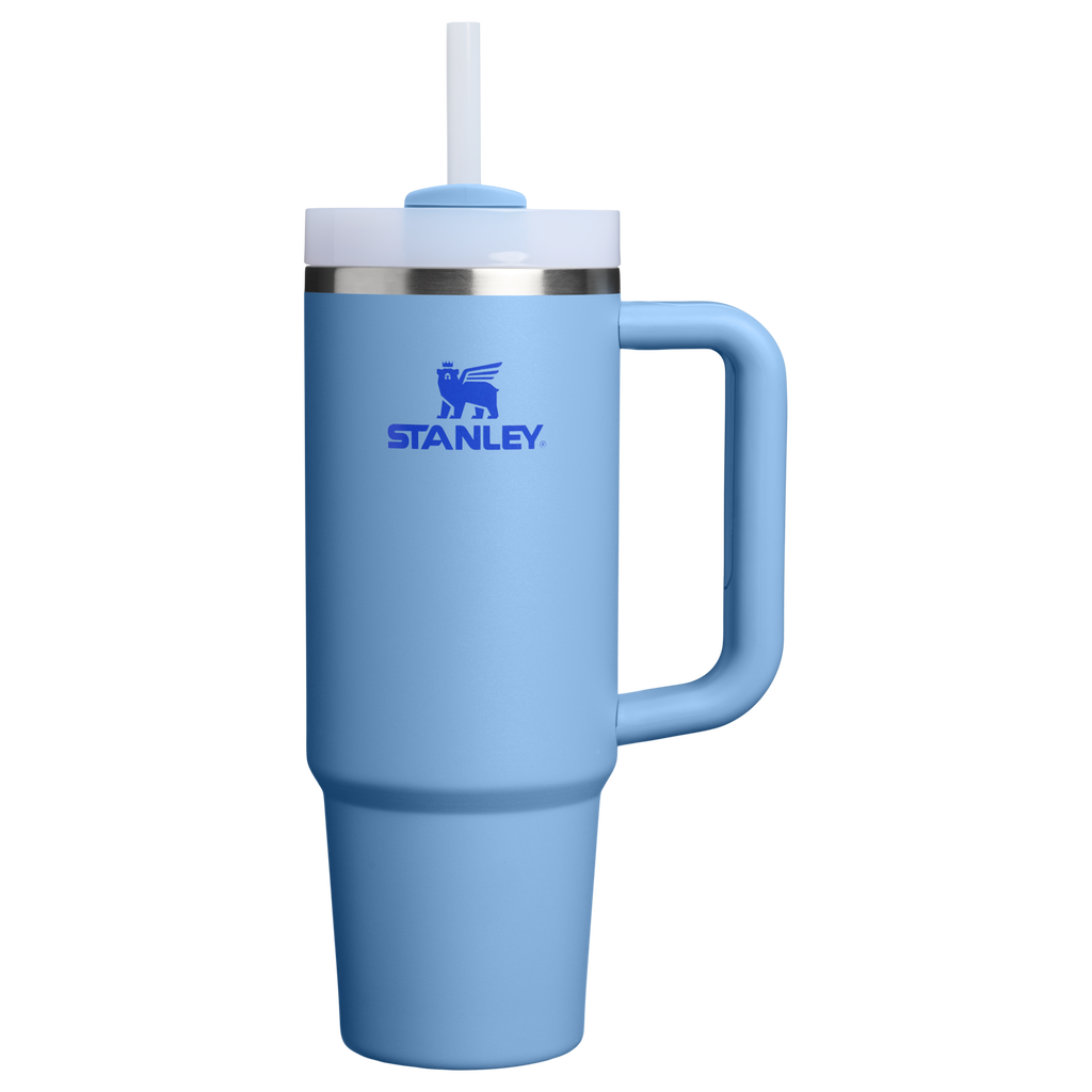 Double-Wall Vacuum The Quencher H2.0 Flowstate Tumbler D051L - Double-Wall Vacuum Insulated Travel Tumbler with Straw - Blue Sky