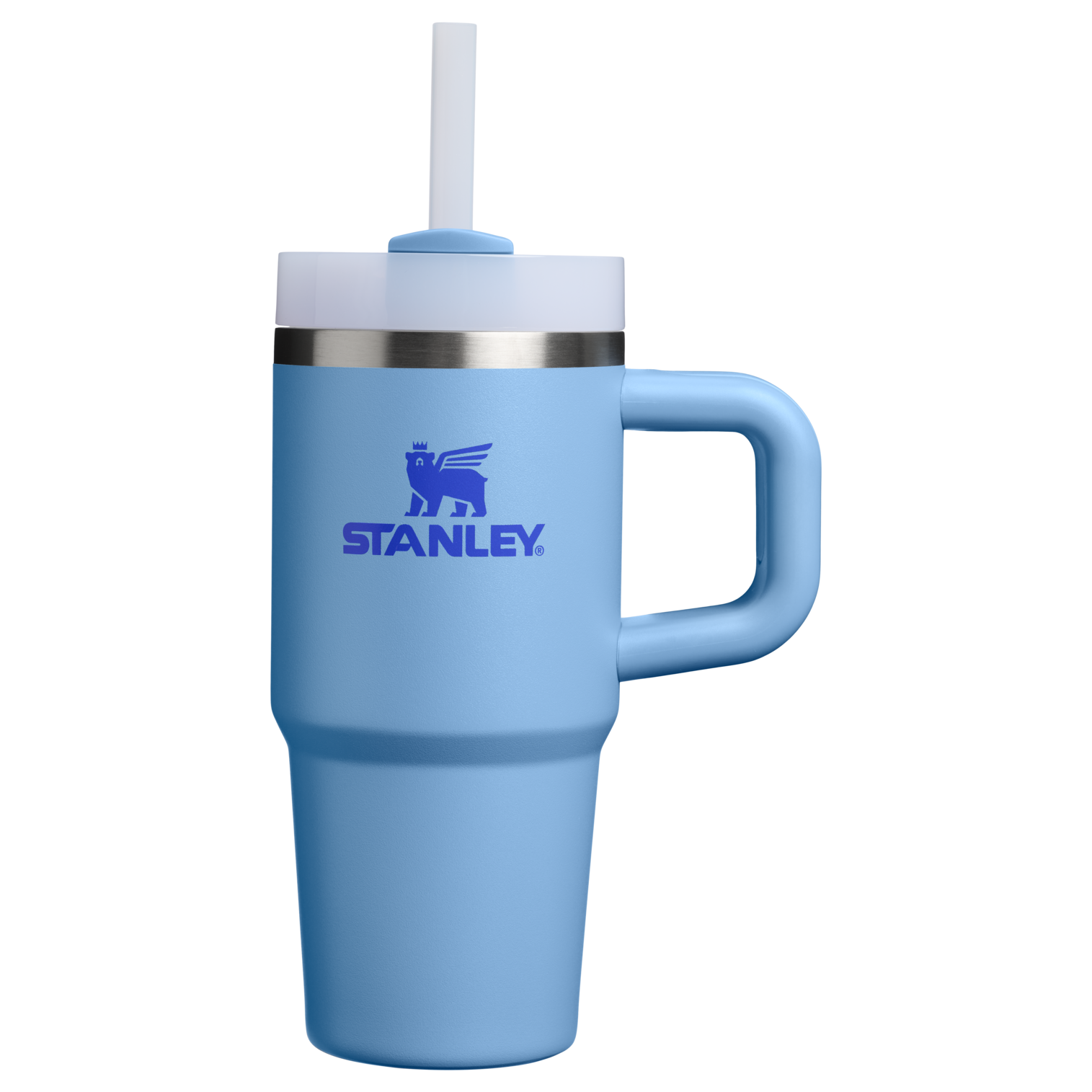 Double-Wall Vacuum The Quencher H2.O Flowstate Tumbler | Stanley Create D291F - Double-Wall Vacuum Insulated Travel Tumbler with Straw - Blue Sky