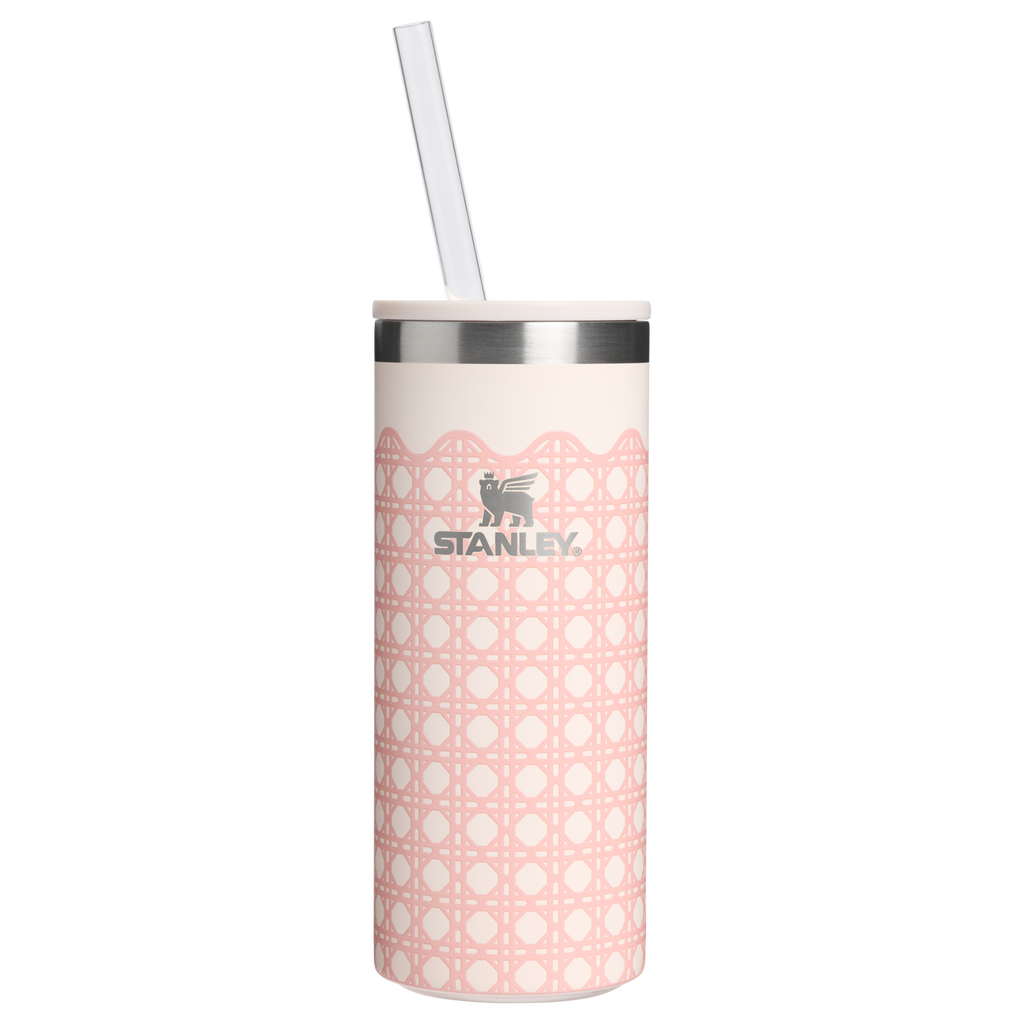 Leak-Proof Insulated The Everyday Slim Can Cooler Cup D350R - Leak-Proof Insulated Mini Cooler Bag for Lunch - Rose Quartz Rattan