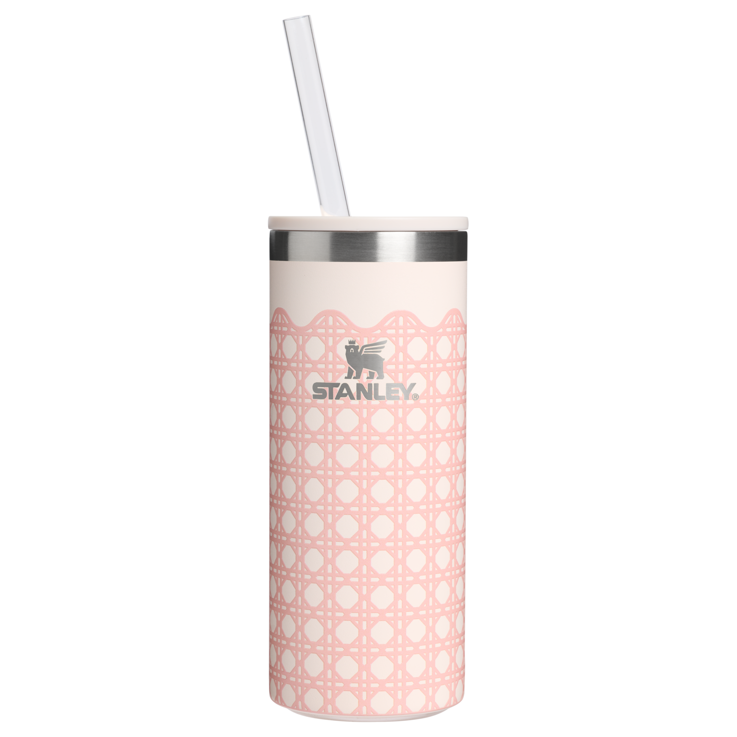 Leak-Proof Insulated The Everyday Slim Can Cooler Cup D350R - Leak-Proof Insulated Mini Cooler Bag for Lunch - Rose Quartz Rattan