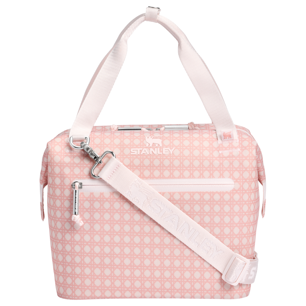 Heavy-Duty Tote The All Day Julienne Mini Cooler D349V - Heavy-Duty Ice-Retention Food & Beverage Carrier - Rose Quartz Rattan