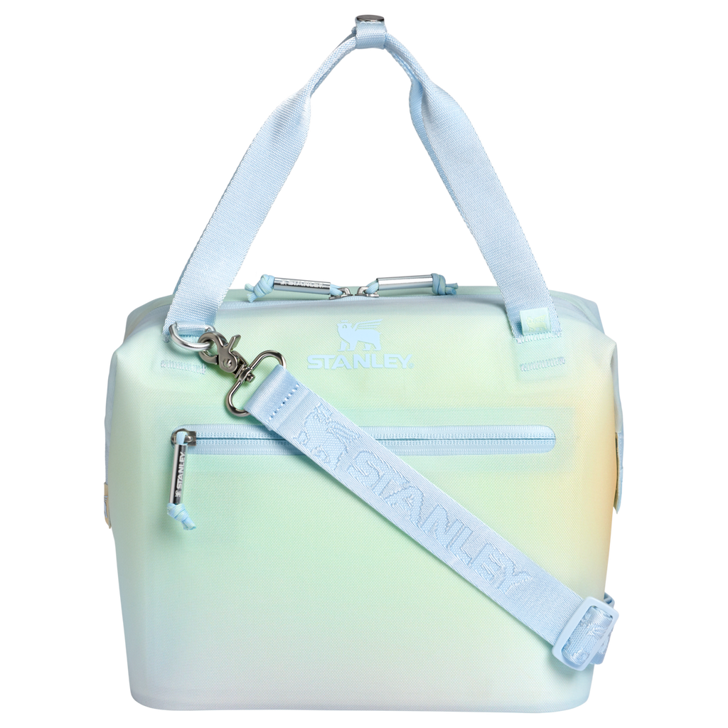 Premium All-Weather The All Day Julienne Mini Cooler D052R - Heavy-Duty Ice-Retention Food & Beverage Carrier - Sunrise Spiral