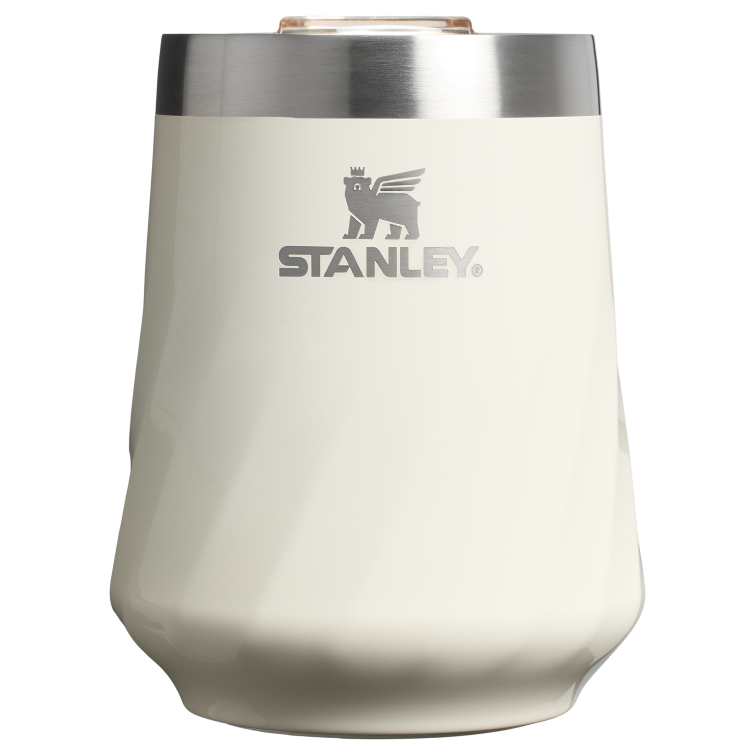 Flavor-Preserving The Textured Reserve Wine Tumbler D141Z - Shatterproof Flavor-Preserving Cocktail Tumbler with Lid - Cream Gloss