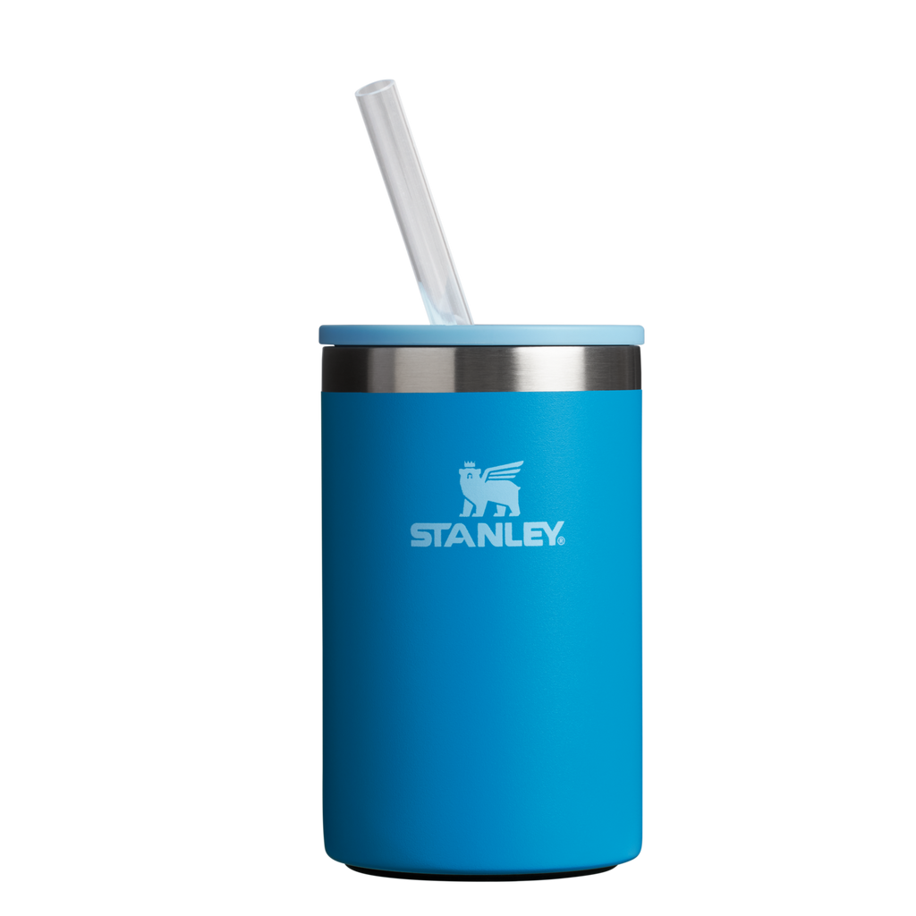 Leak-Proof Insulated The Everyday Can Cooler Cup | Stanley Create D313H - Heavy-Duty Ice-Retention Food & Beverage Carrier - Azure