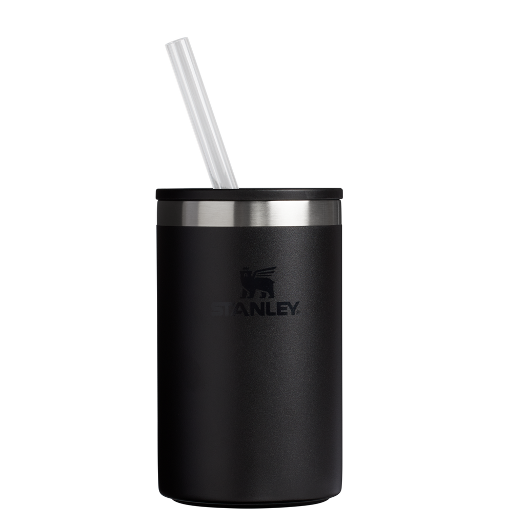 Leak-Proof Insulated The Everyday Can Cooler Cup | Stanley Create D313H - Heavy-Duty Ice-Retention Food & Beverage Carrier - Black 2.0