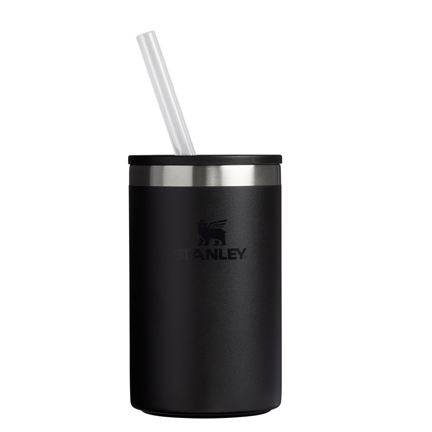 Leak-Proof Insulated The Everyday Can Cooler Cup | Stanley Create D313H - Heavy-Duty Ice-Retention Food & Beverage Carrier - Black 2.0