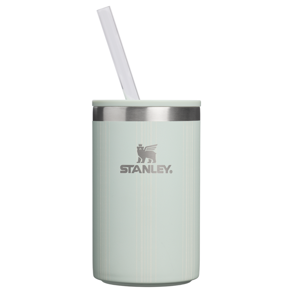 Portable Mini The Everyday Can Cooler Cup D353P - Heavy-Duty Ice-Retention Food & Beverage Carrier - Mist Picnic Stripe