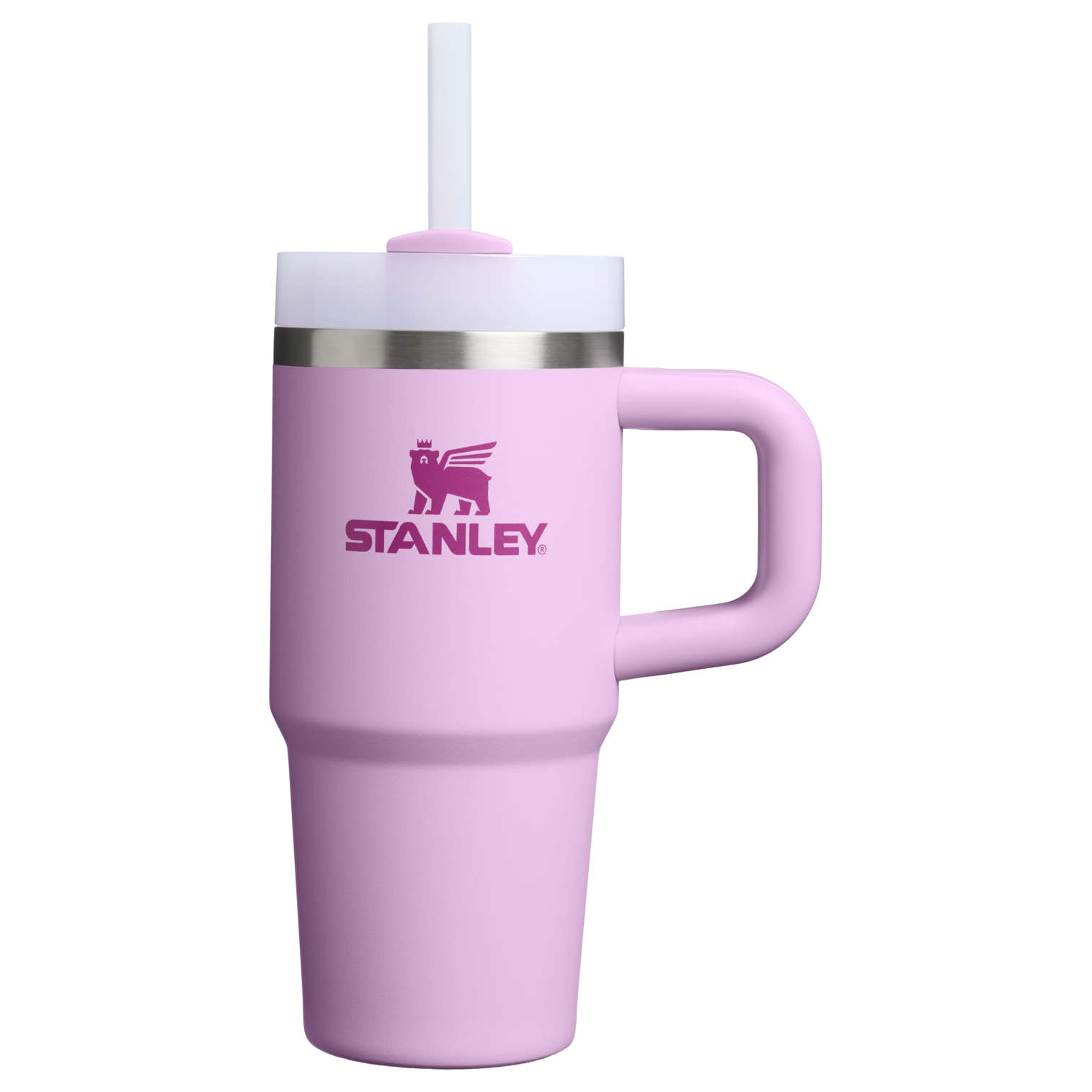 Double-Wall Vacuum The Quencher H2.O Flowstate Tumbler | Stanley Create D291F - Double-Wall Vacuum Insulated Travel Tumbler with Straw - Soft Orchid