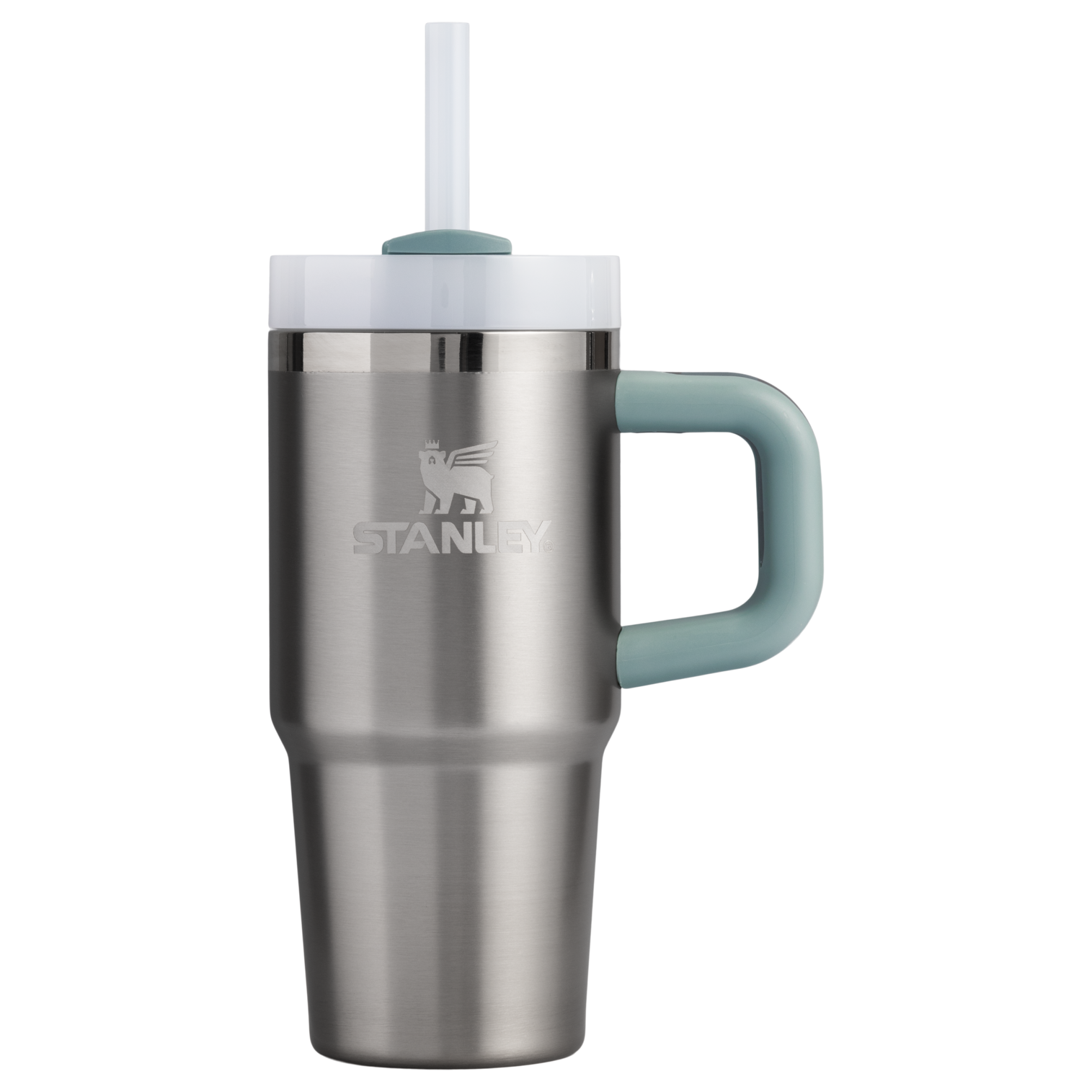 Double-Wall Vacuum The Quencher H2.O Flowstate Tumbler | Stanley Create D291F - Double-Wall Vacuum Insulated Travel Tumbler with Straw Detail
