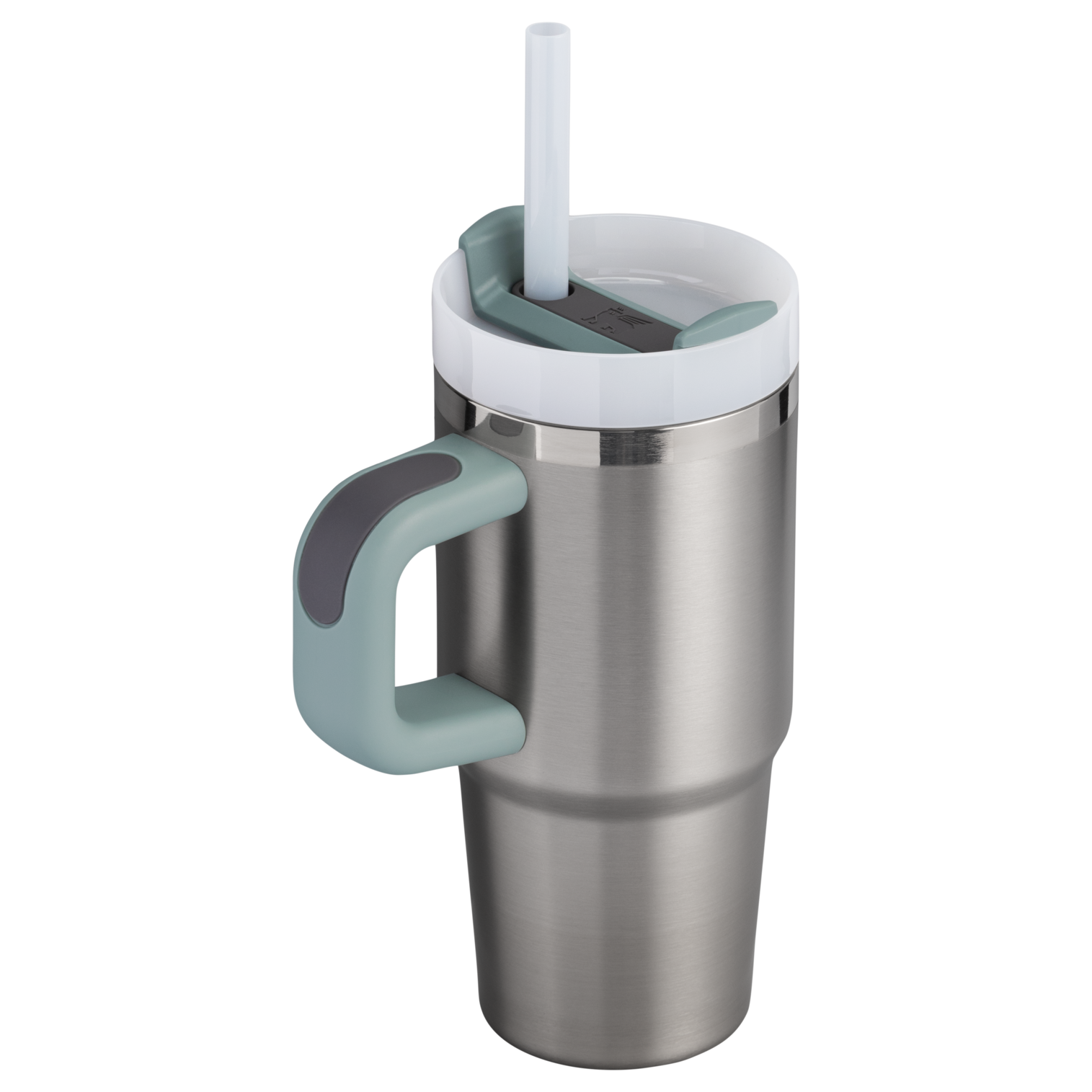 Double-Wall Vacuum The Quencher H2.O Flowstate Tumbler | Stanley Create D291F - Double-Wall Vacuum Insulated Travel Tumbler with Straw Detail