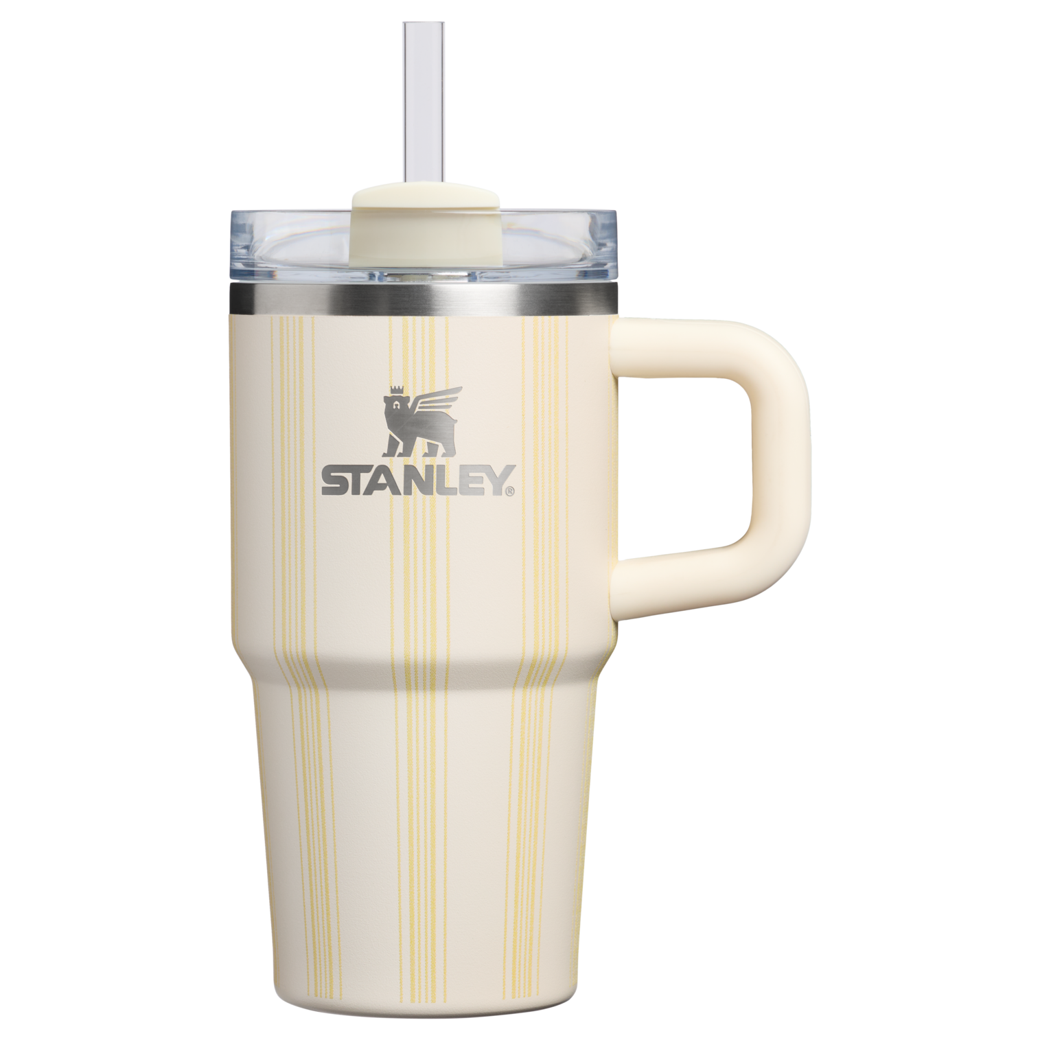 Large Capacity The Quencher H2.0 Flowstate Tumbler D344H - FlowState 3-Position Lid Insulated Travel Mug - Cream Picnic Stripe