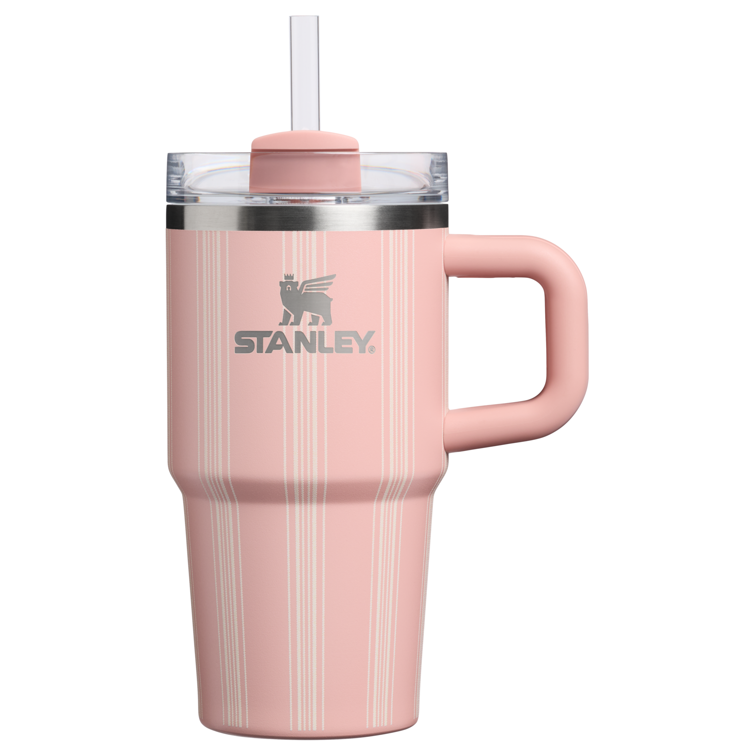 Large Capacity The Quencher H2.0 Flowstate Tumbler D344H - FlowState 3-Position Lid Insulated Travel Mug - Peach Rose Picnic Stripe