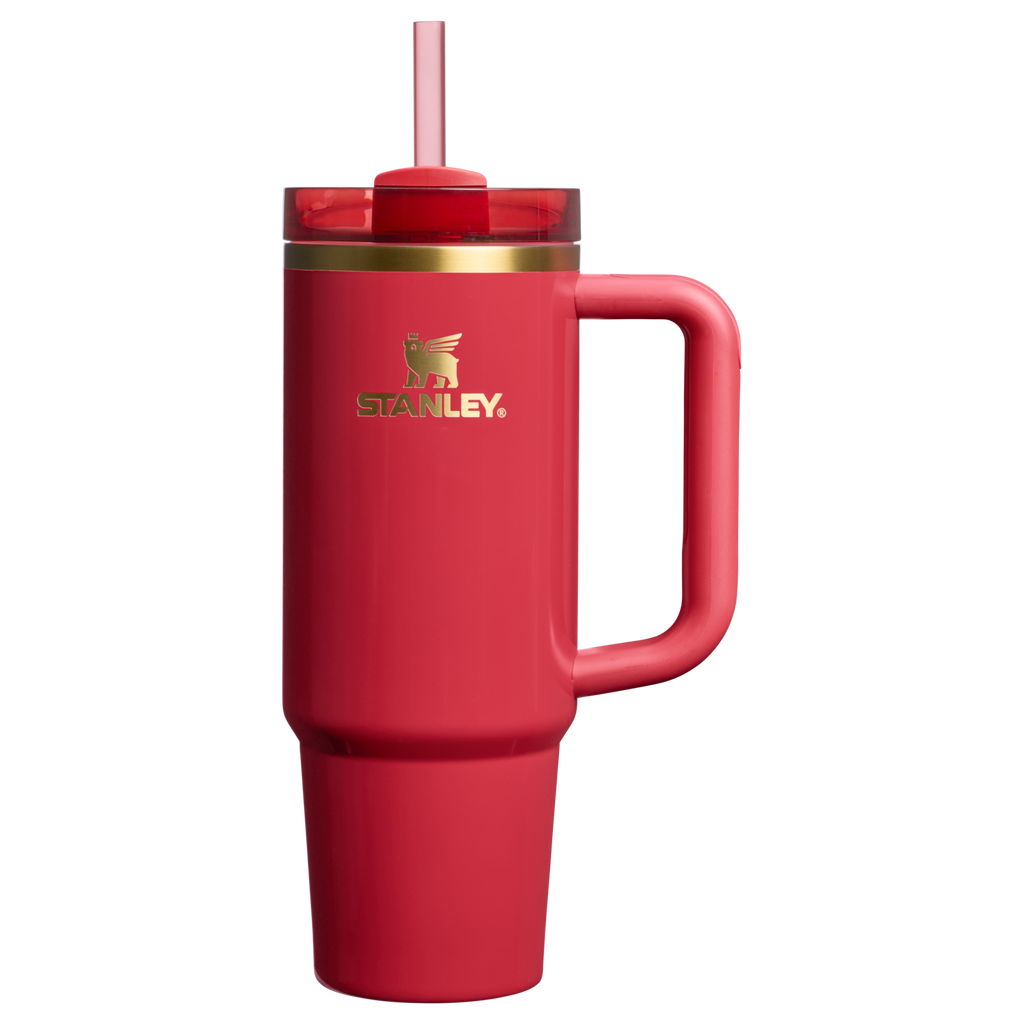 Splash-Resistant FlowState The Cheers & Cheer Quencher H2.0 Flowstate Tumbler D189S - Premium Stainless Steel Straw Cup for All-Day Hydration - Holly Berry Gloss