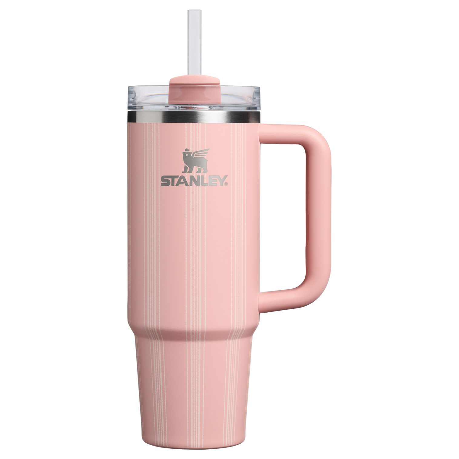 Double-Wall Vacuum The Quencher H2.0 Flowstate Tumbler D343V - 40oz Large Capacity Car-Cup Friendly Quencher - Peach Rose Picnic Stripe