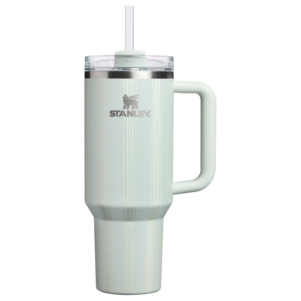 Large Capacity The Quencher H2.0 Flowstate Tumbler D342C - 40oz Large Capacity Car-Cup Friendly Quencher - Mist Picnic Stripe