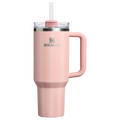 Large Capacity The Quencher H2.0 Flowstate Tumbler D342C - 40oz Large Capacity Car-Cup Friendly Quencher - Peach Rose Picnic Stripe