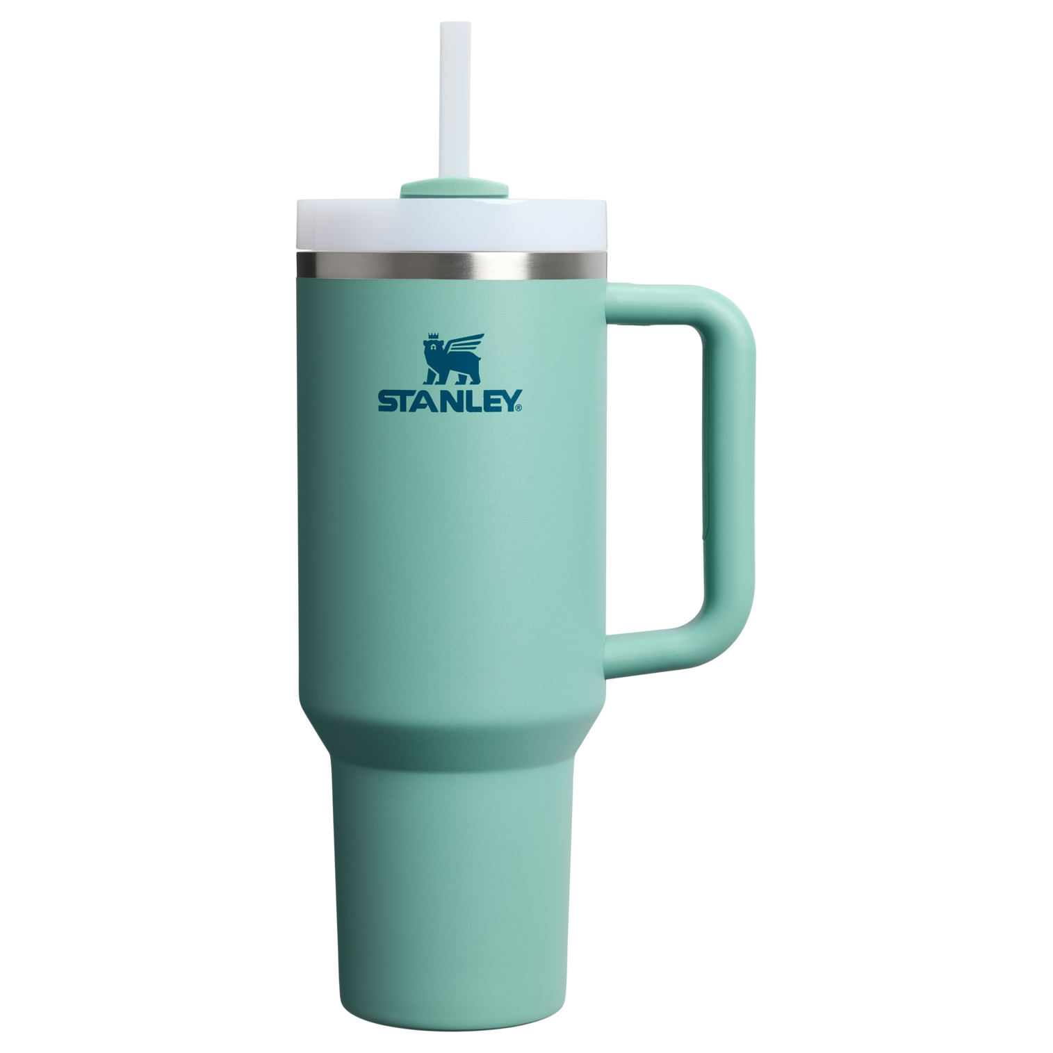 Car-Cup Friendly The Quencher H2.0 Flowstate Tumbler  | Stanley Create D332L - 40oz Large Capacity Car-Cup Friendly Quencher - Spring Green