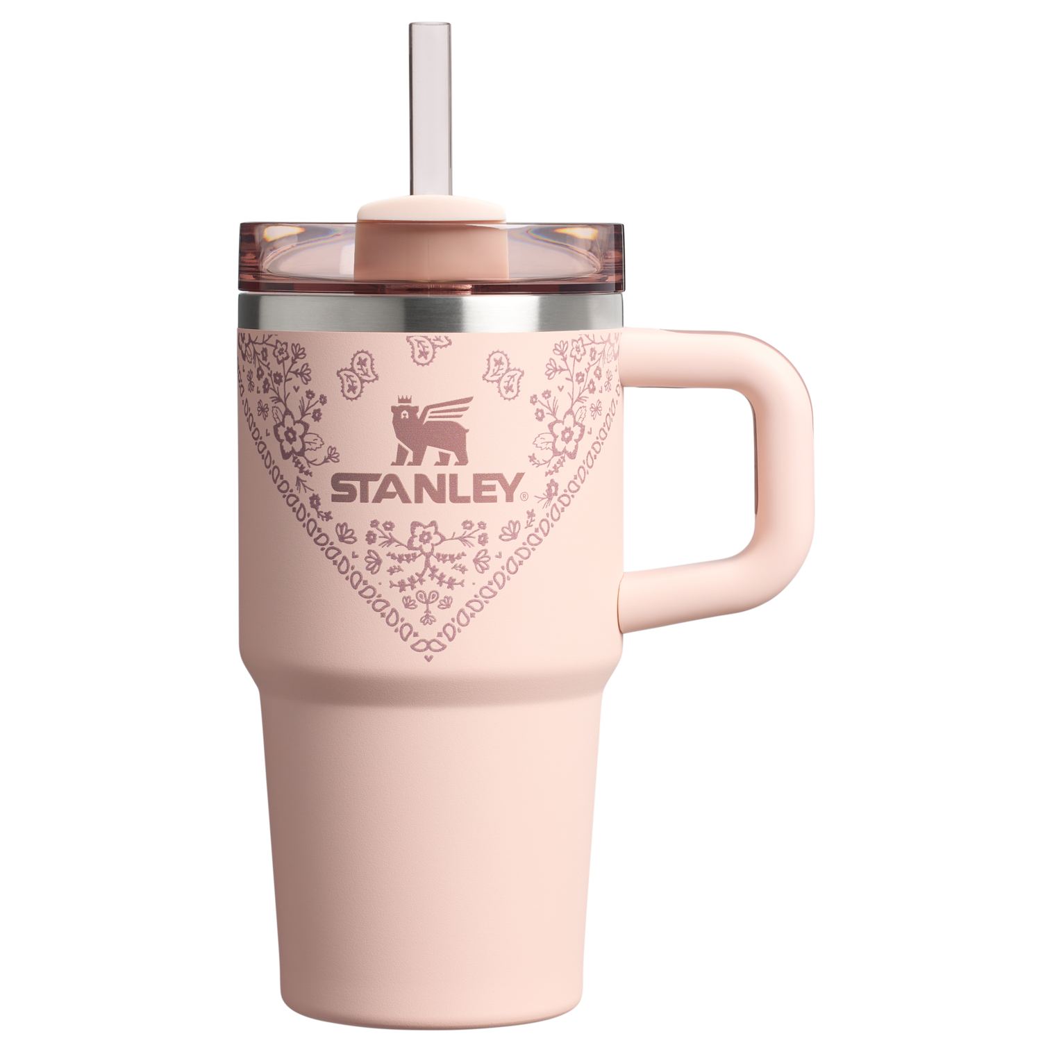 Car-Cup Friendly The Quencher H2.O Flowstate Tumbler D124E - FlowState 3-Position Lid Insulated Travel Mug - Conch Floral
