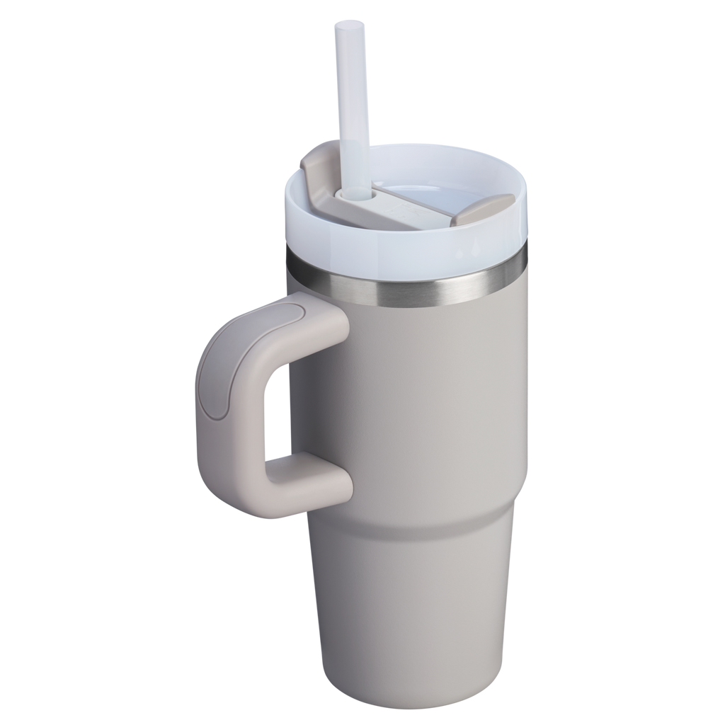 Double-Wall Vacuum The Quencher H2.O Flowstate Tumbler | Stanley Create D291F - Double-Wall Vacuum Insulated Travel Tumbler with Straw Detail