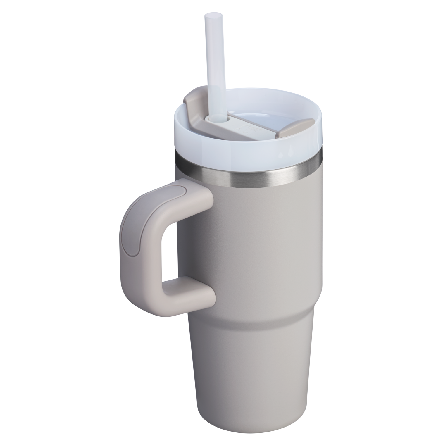 Double-Wall Vacuum The Quencher H2.O Flowstate Tumbler | Stanley Create D291F - Double-Wall Vacuum Insulated Travel Tumbler with Straw Detail