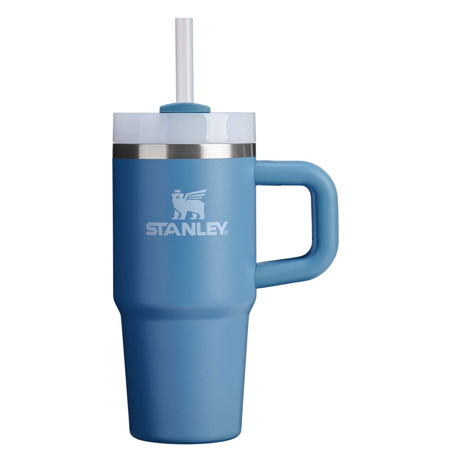 Double-Wall Vacuum The Quencher H2.O Flowstate Tumbler | Stanley Create D291F - Double-Wall Vacuum Insulated Travel Tumbler with Straw Detail