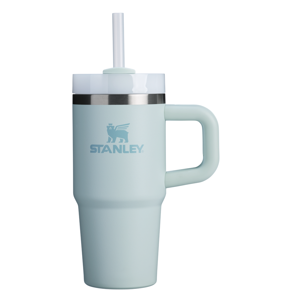 Double-Wall Vacuum The Quencher H2.O Flowstate Tumbler | Stanley Create D291F - Double-Wall Vacuum Insulated Travel Tumbler with Straw Detail