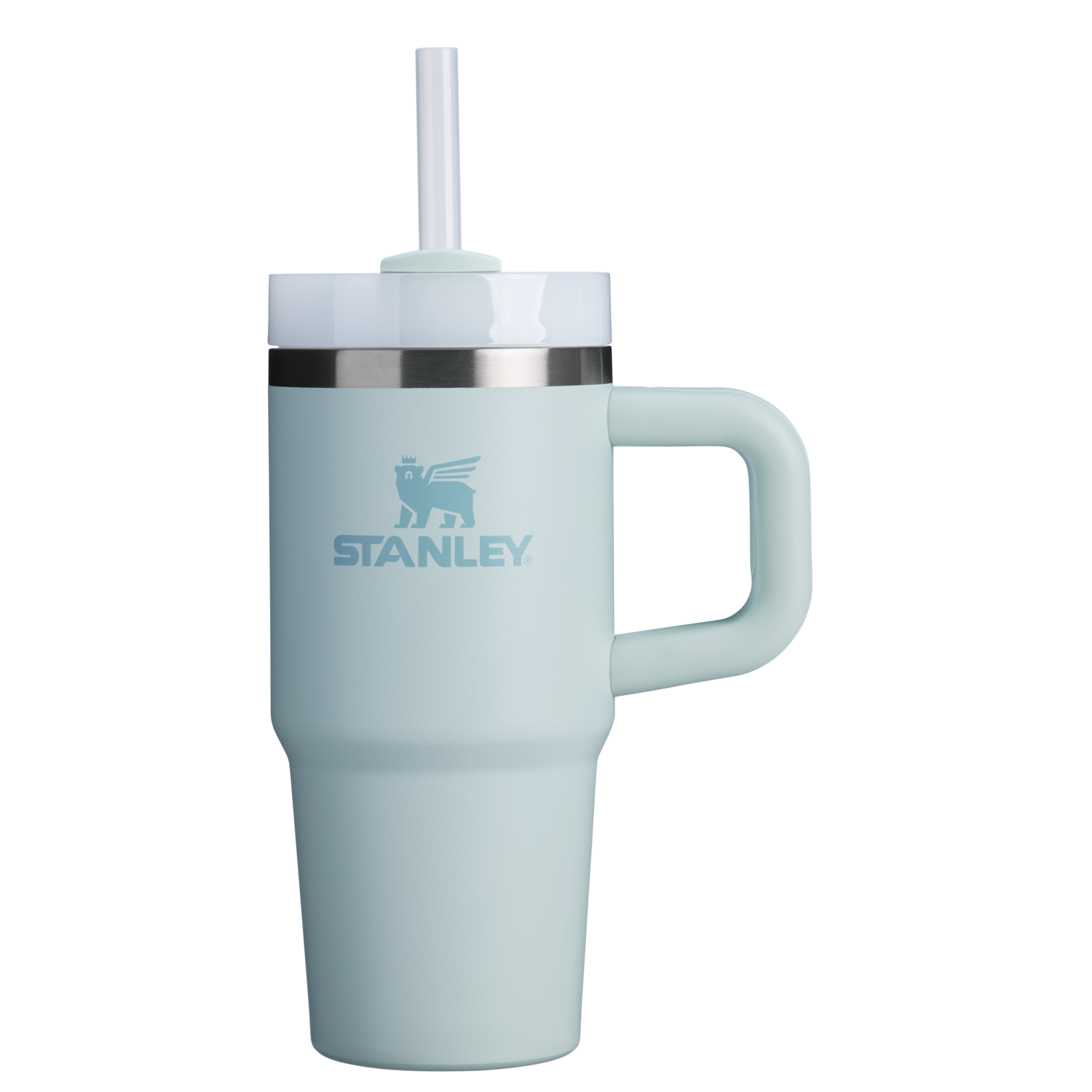 Double-Wall Vacuum The Quencher H2.O Flowstate Tumbler | Stanley Create D291F - Double-Wall Vacuum Insulated Travel Tumbler with Straw Detail