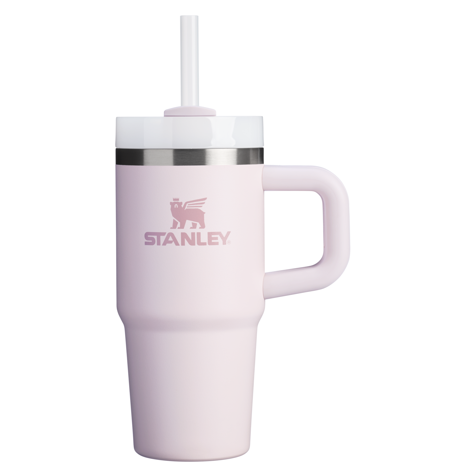 Double-Wall Vacuum The Quencher H2.O Flowstate Tumbler | Stanley Create D291F - Double-Wall Vacuum Insulated Travel Tumbler with Straw - Rose Quartz 2.0