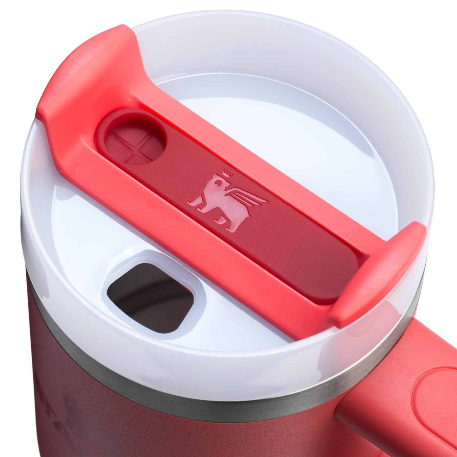 Double-Wall Vacuum The Quencher H2.O Flowstate Tumbler | Stanley Create D291F - Double-Wall Vacuum Insulated Travel Tumbler with Straw Detail